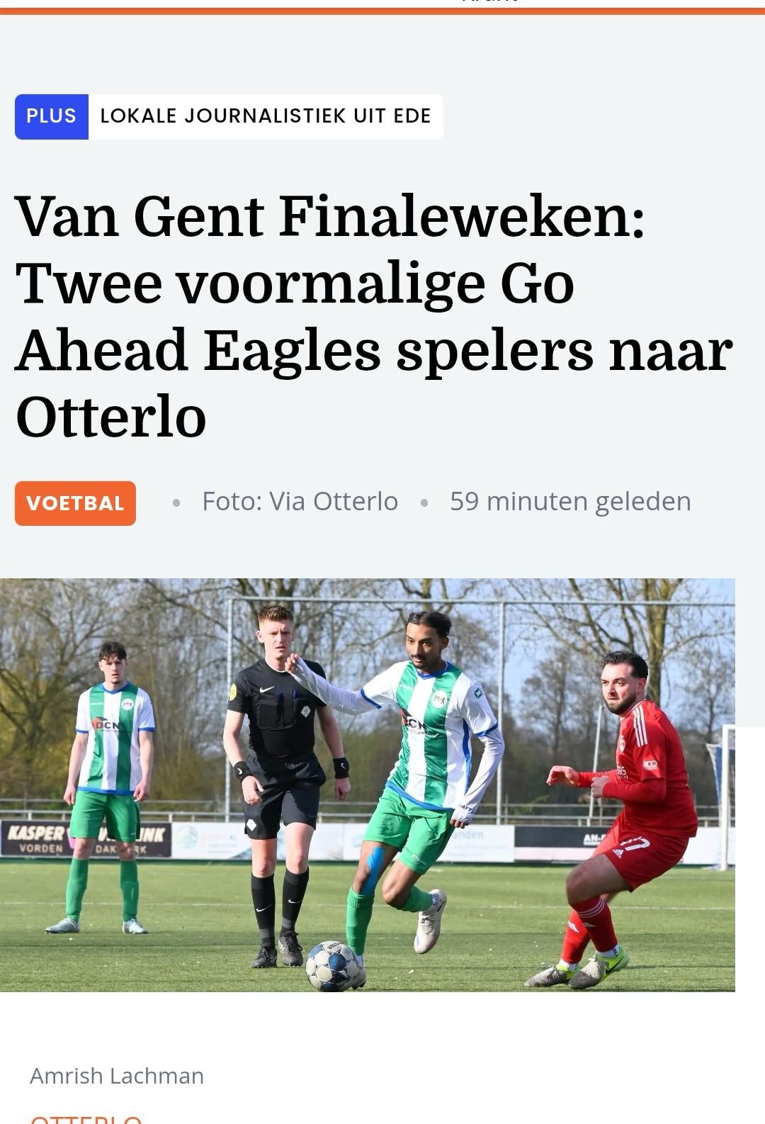 Otterlo rondt selectie verder af met komst van Luttikholt en Lachman