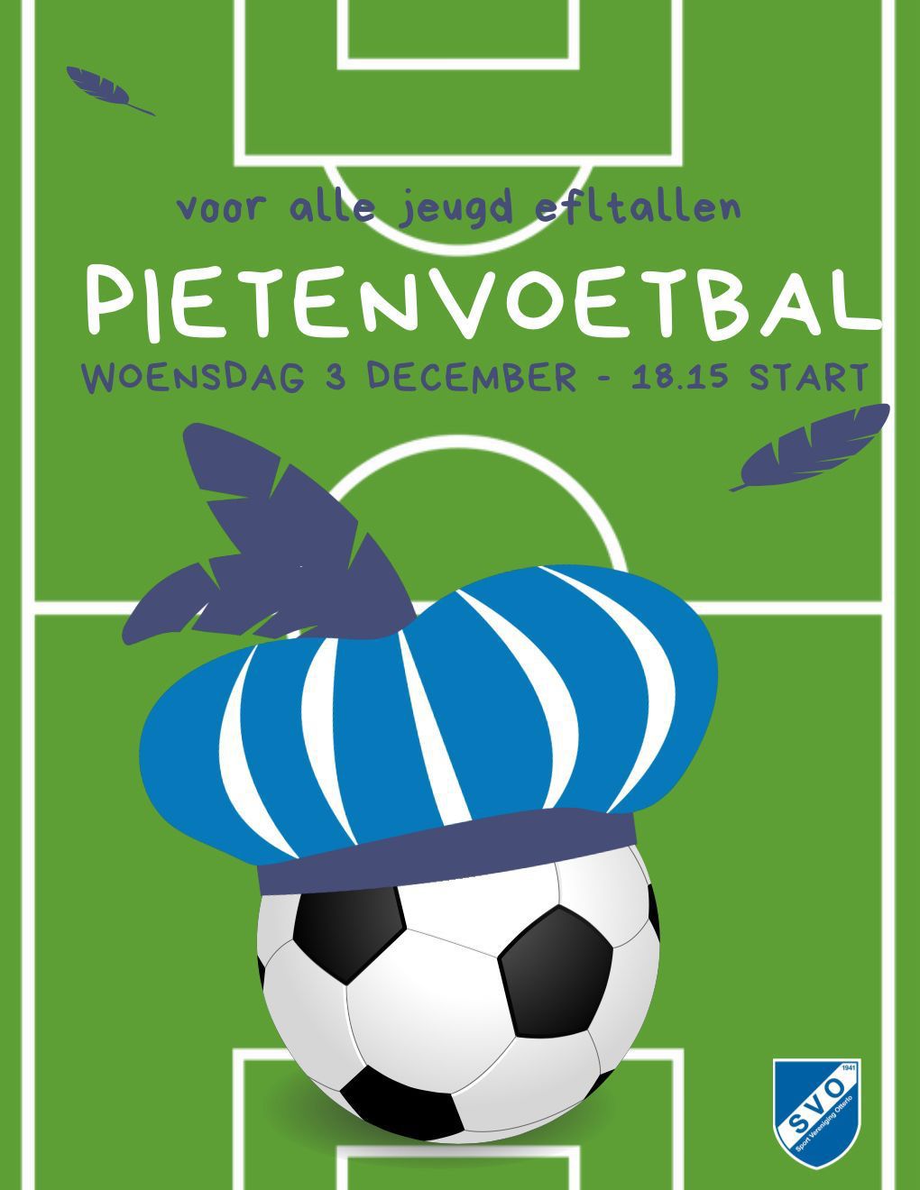 Pieten trainen mee bij sv Otterlo!