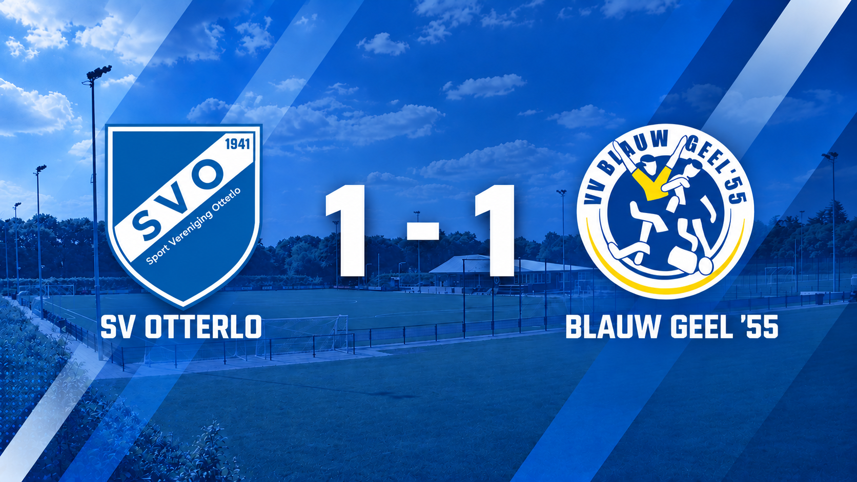 SV Otterlo houdt stand tegen Blauw Geel ’55