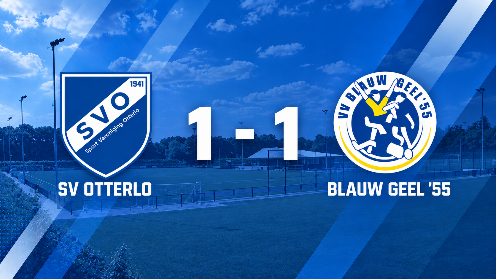 SV Otterlo houdt stand tegen Blauw Geel ’55
