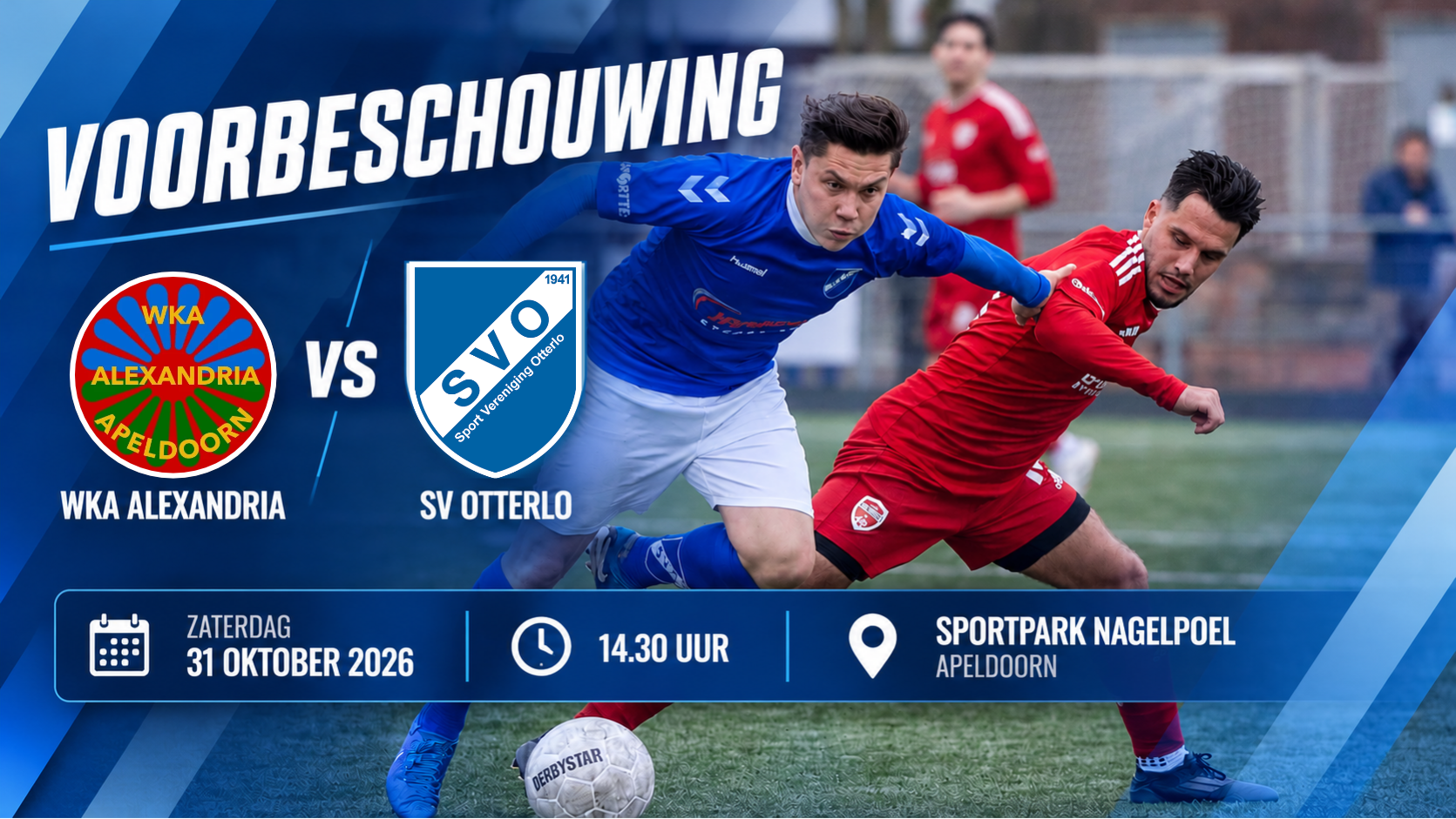 Voorbeschouwing: SV Otterlo op zoek naar uitzege bij WKA Alexandria
